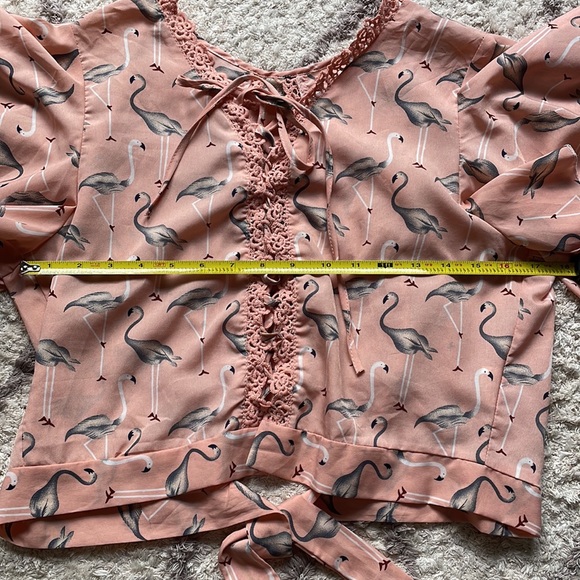 ✨Flamingo Peach Top✨ - Picture 2 of 6